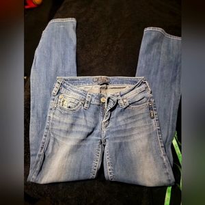 Womens silver jeans size W28 L=32